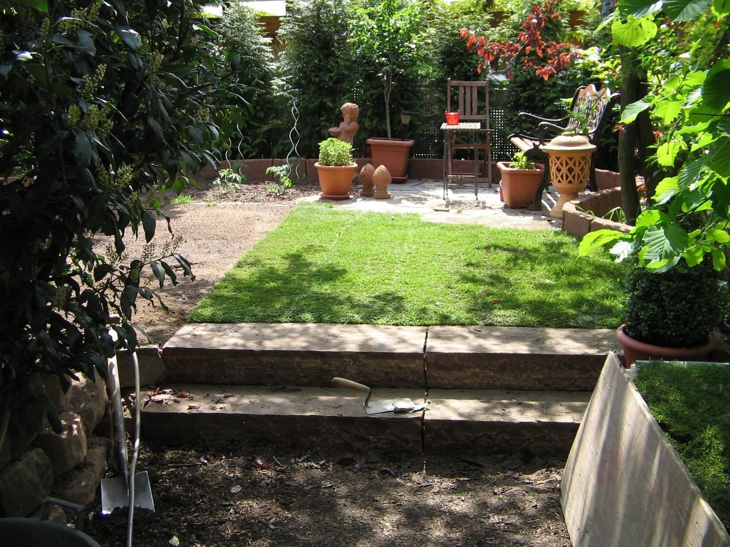 Gartentreppe aus Stein